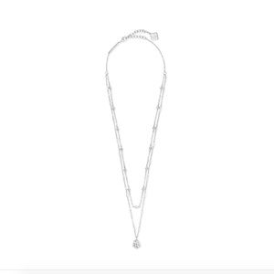 Kendra Scott Silver Multistrand Clove Necklace NWT